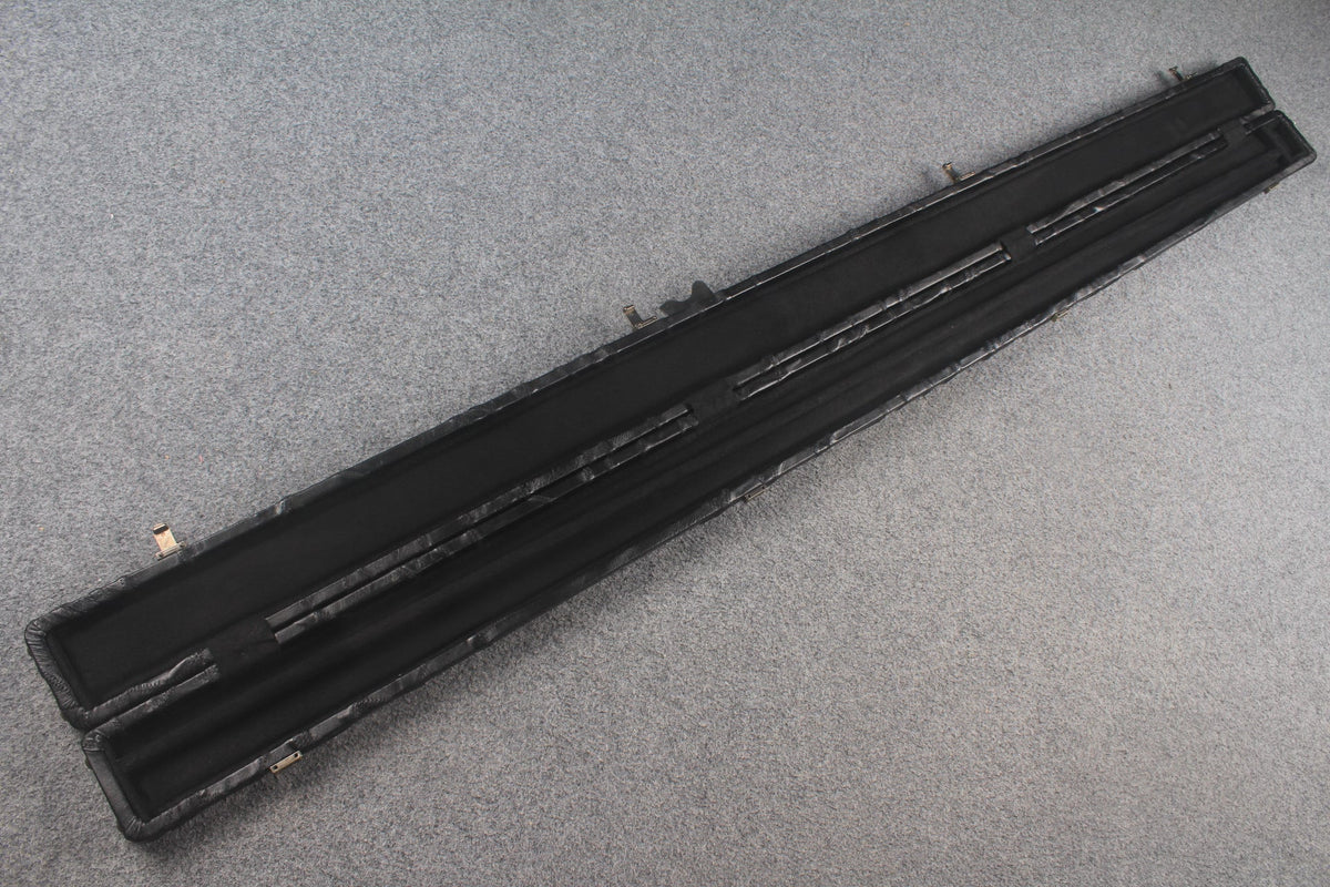1 piece real Leather handmade patchwork snooker cue case with 2 slots（chalk area inside） WOODS CUES