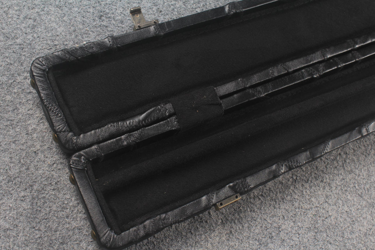 1 piece real Leather handmade patchwork snooker cue case with 2 slots（chalk area inside） WOODS CUES