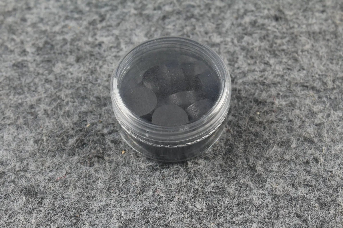 BRUNSWICK pressed coated blue diamond leather tips ( HH, H, M, S ) 11 mm