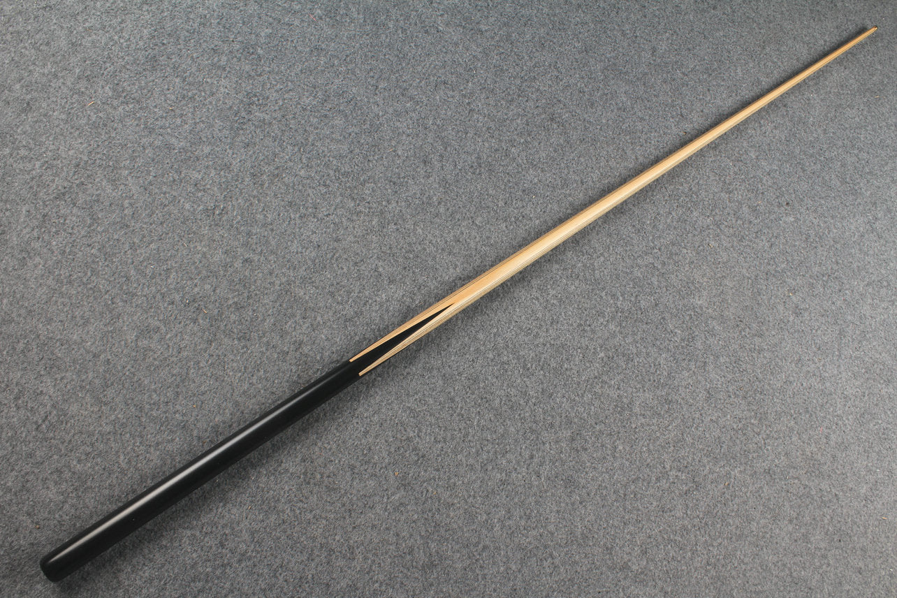 Chevrons+ 1 piece ash english pool cue / snooker cue  black wood butt