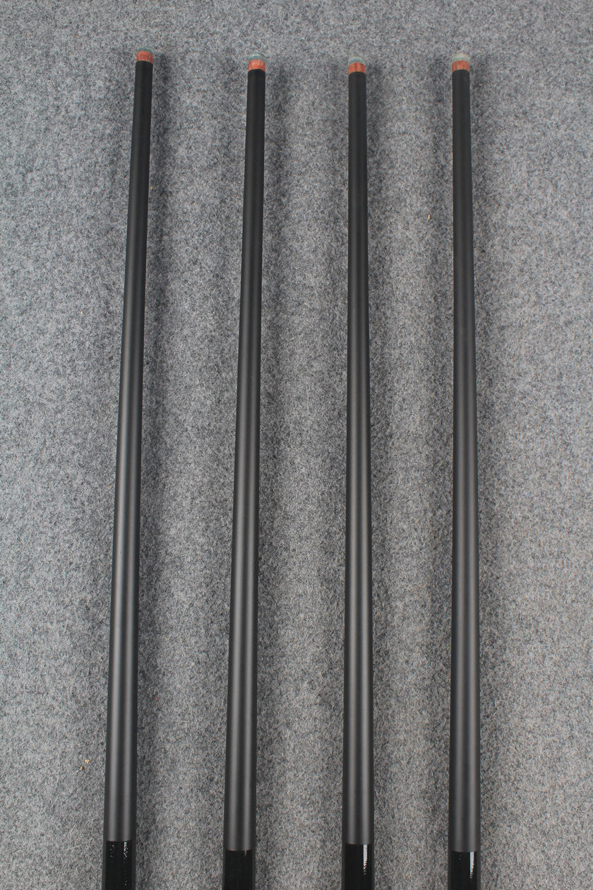Four 42.5'' Junior Cues WOODS CUES
