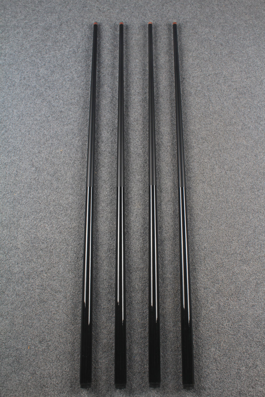 Four 42.5'' Junior Cues WOODS CUES