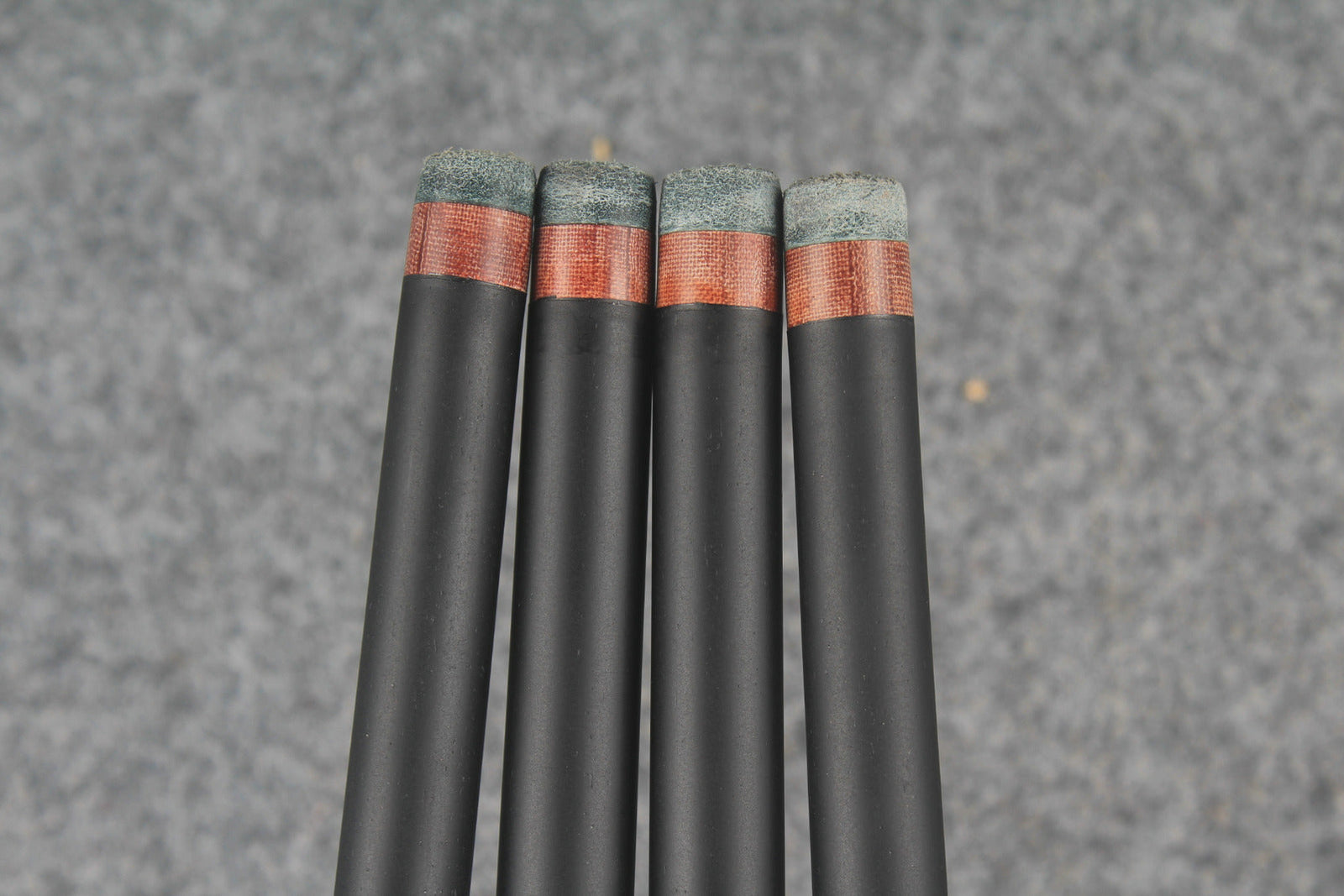 Four 42.5'' Junior Cues WOODS CUES