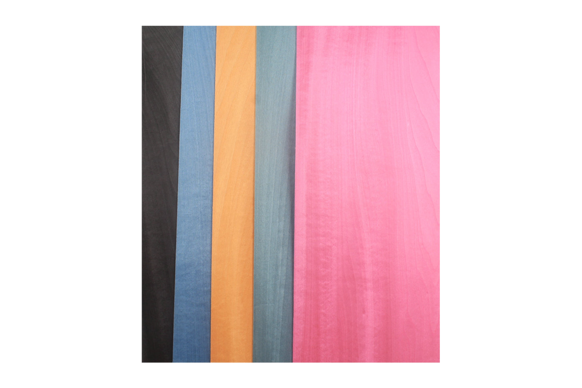 Coloured Maple Veneer Sheets for Billiard Cue Making — 17×40 cm, 1mm
