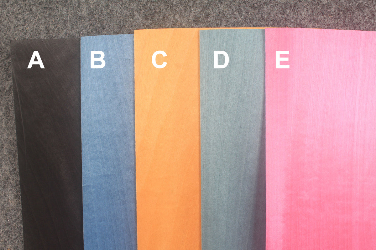 Coloured Maple Veneer Sheets for Billiard Cue Making — 17×40 cm, 1mm