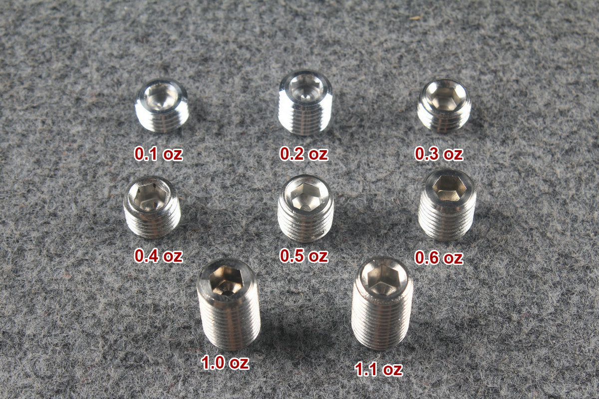 weight blots for universal cues WOODS CUES