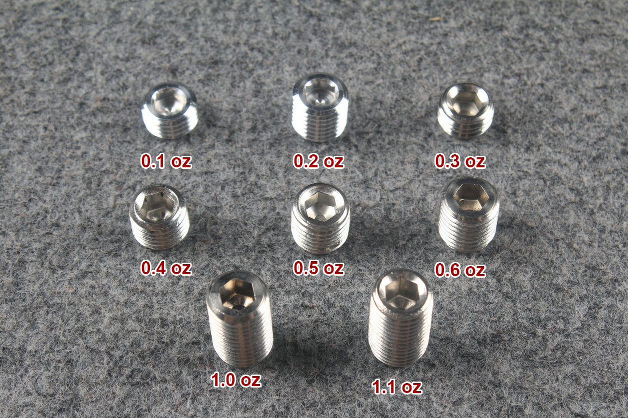 weight blots for universal cues WOODS CUES