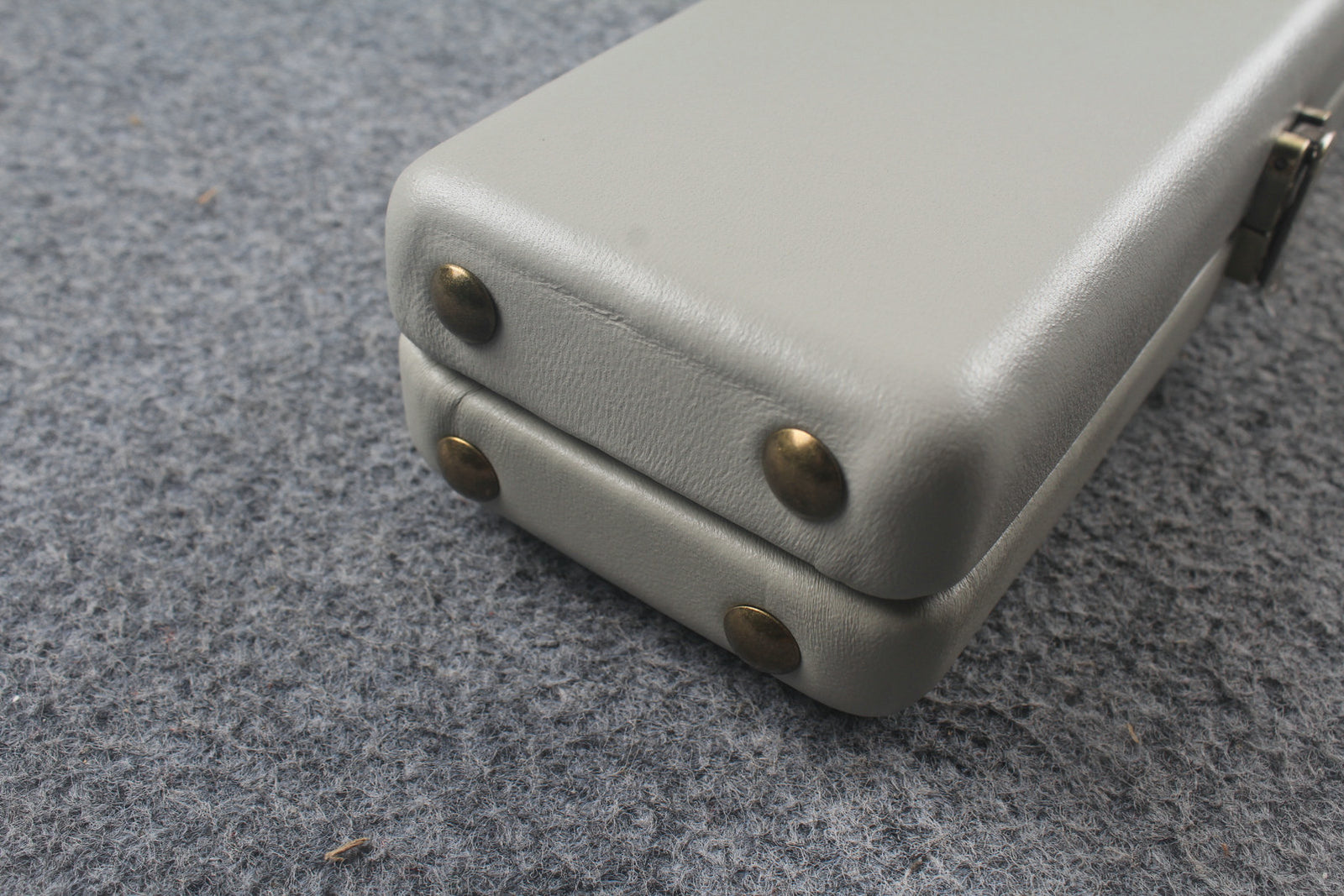 1 piece real Leather  snooker cue case with 2 slots