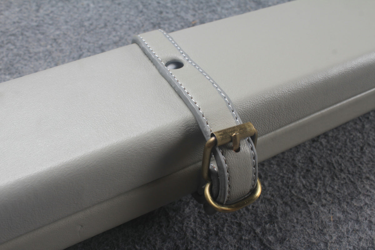1 piece real Leather  snooker cue case with 2 slots