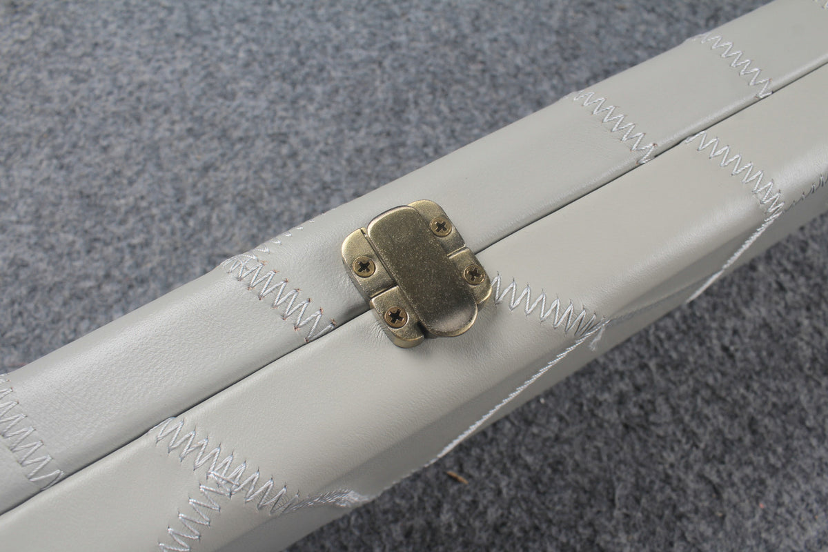 1 piece real Leather handmade patchwork snooker cue case with 2 slots