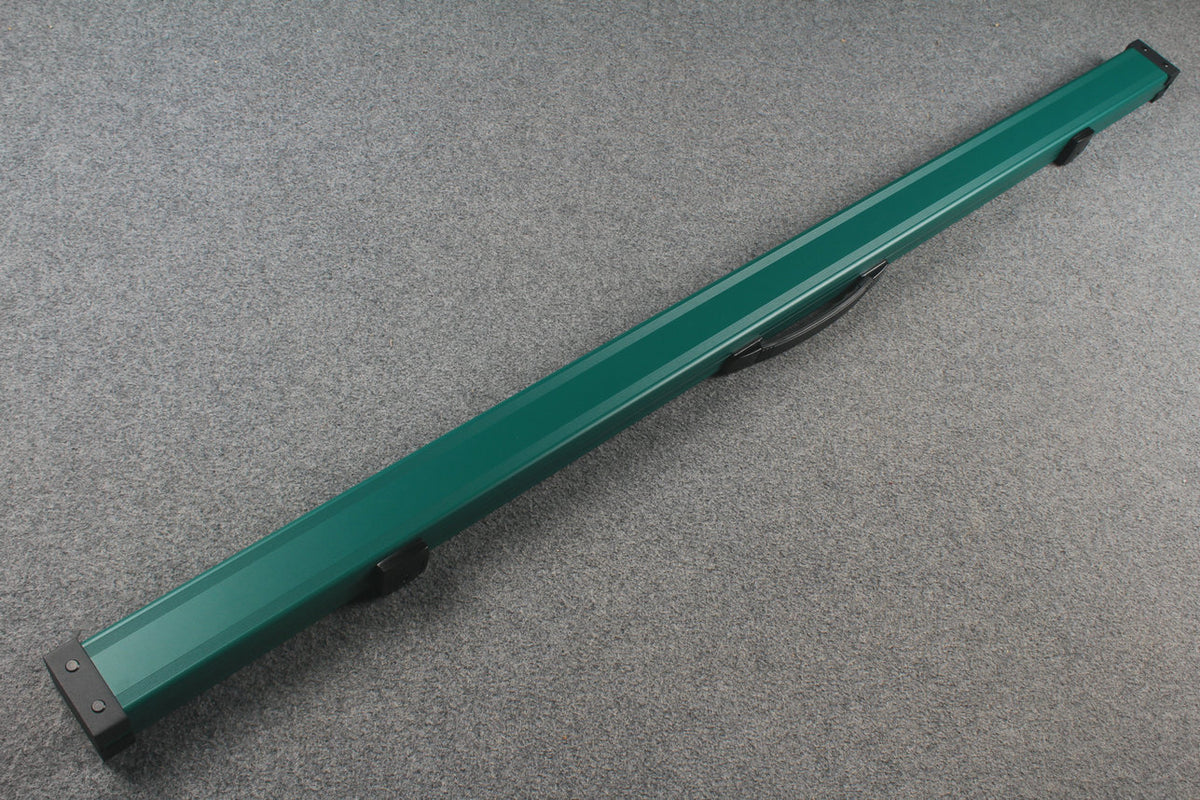 one piece aluminium lockable cue case – 2 Slots（chalk area inside）