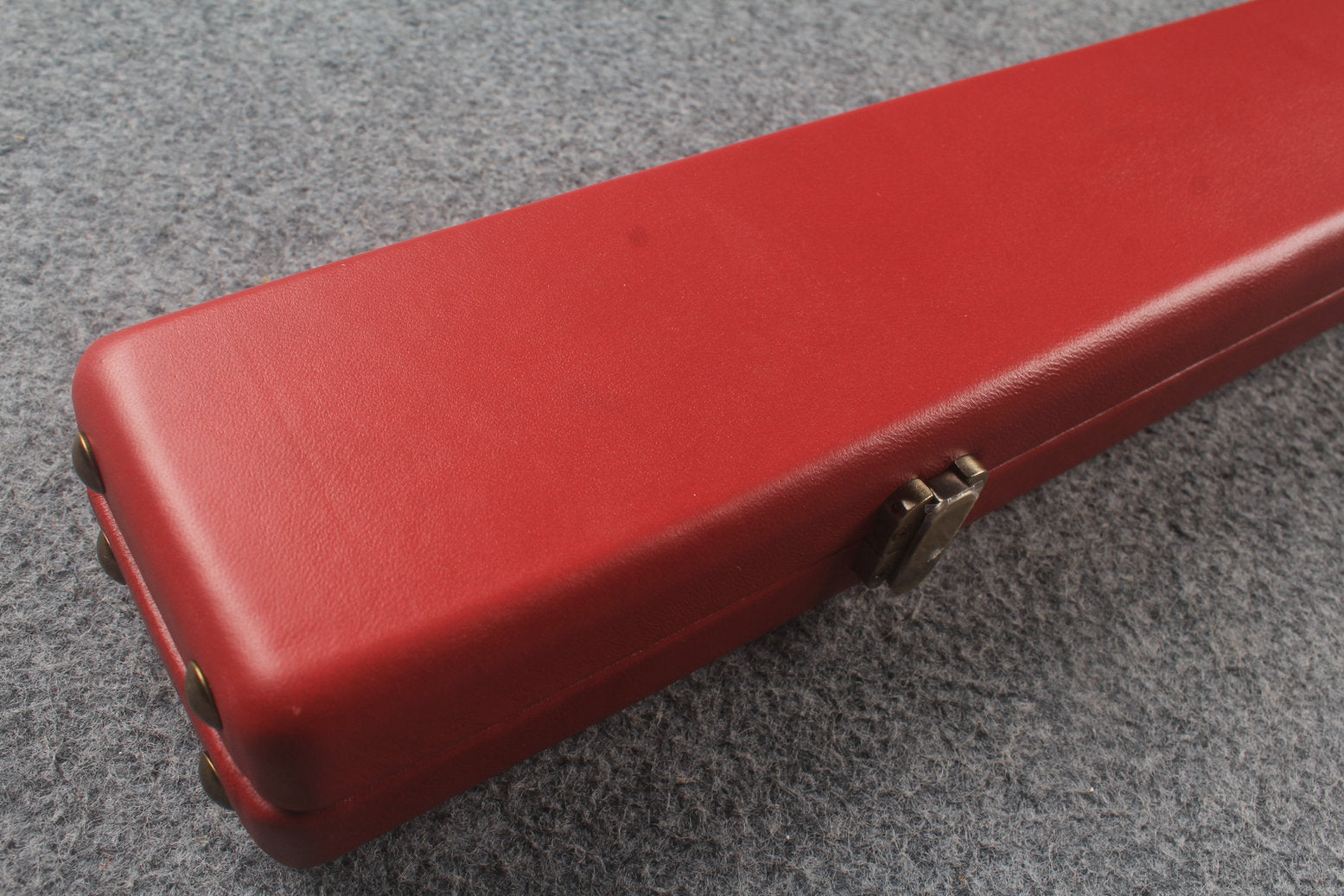 1 piece real Leather  snooker cue case with 2 slots
