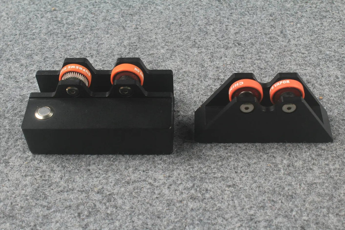 Pool Cue Straightness Detection System Tool Electric spinning Wheels 2 Pcs/Set