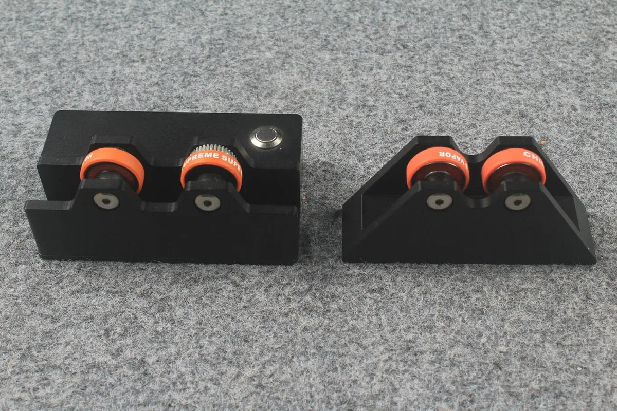 Pool Cue Straightness Detection System Tool Electric spinning Wheels 2 Pcs/Set