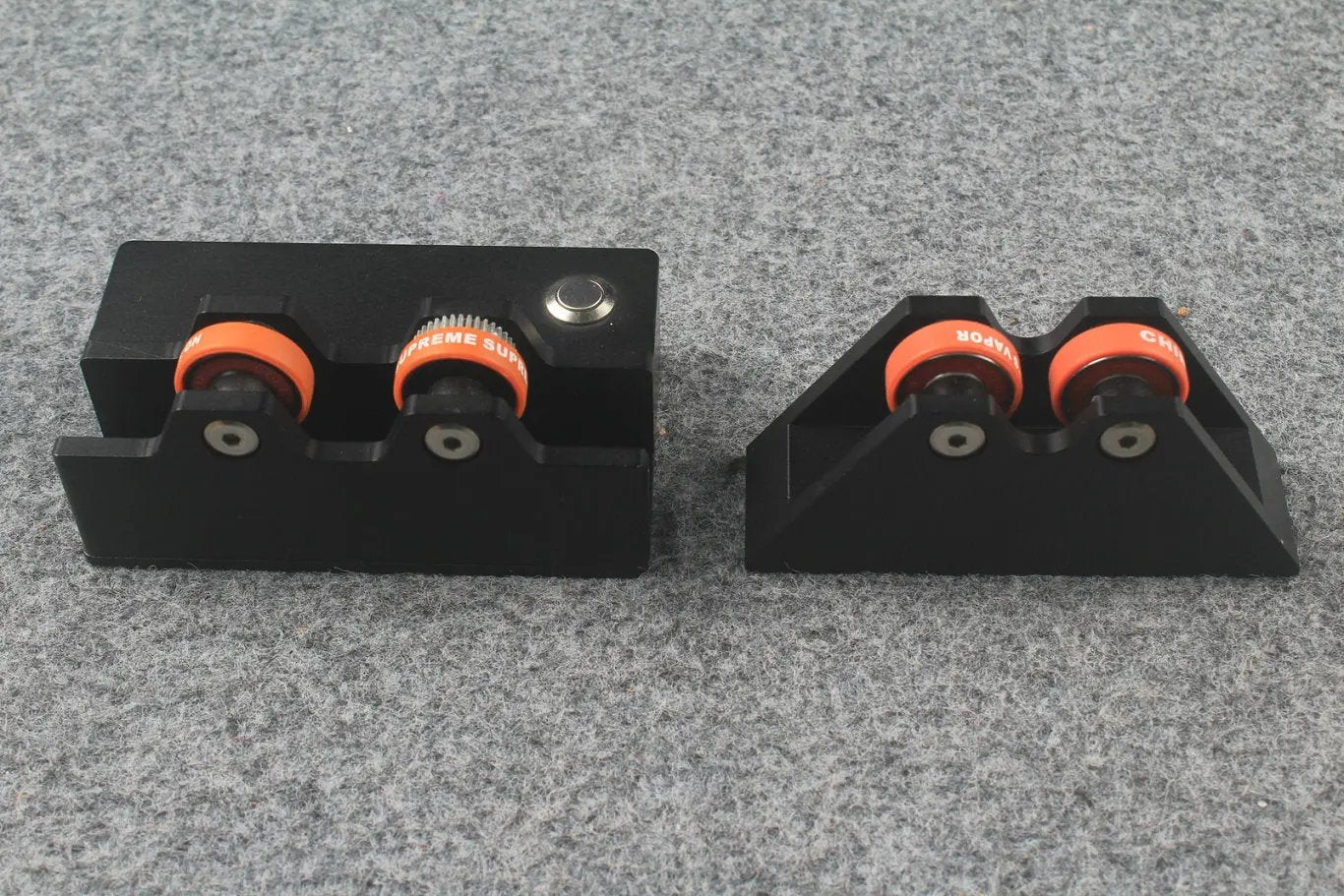 Pool Cue Straightness Detection System Tool Electric spinning Wheels 2 Pcs/Set