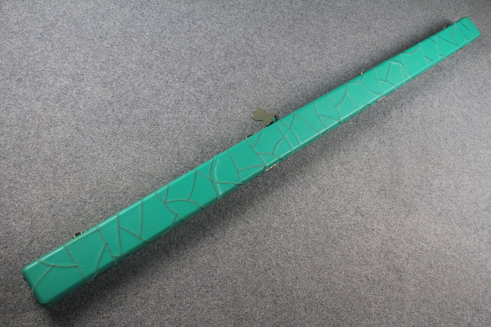 1 piece real Leather handmade patchwork snooker cue case with 2 slots（chalk area inside） WOODS CUES