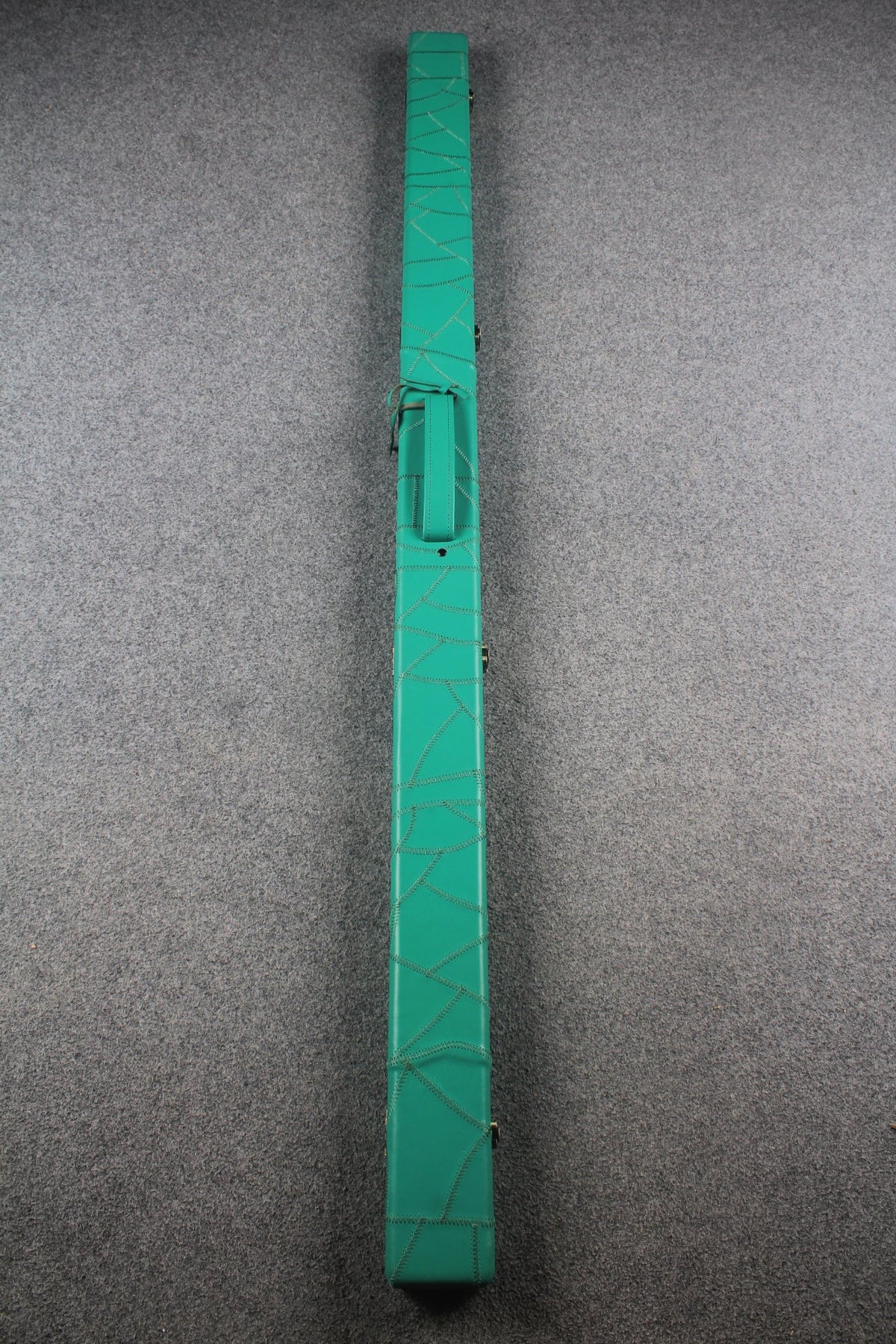 1 piece real Leather handmade patchwork snooker cue case with 2 slots（chalk area inside） WOODS CUES