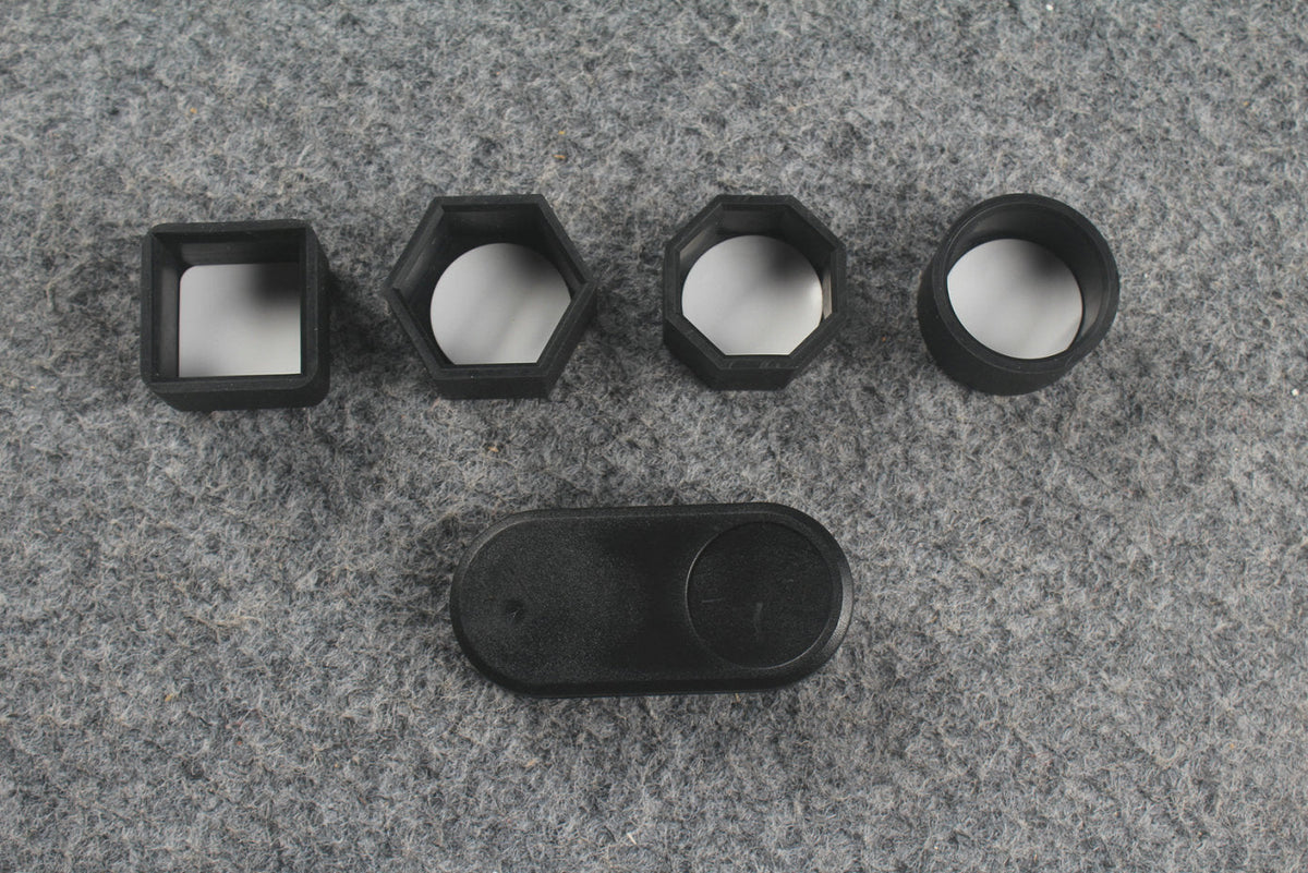 H18 Chalk Sleeve 4-Piece Set & Silent Elastic Chalk Clip – Black WOODS CUES