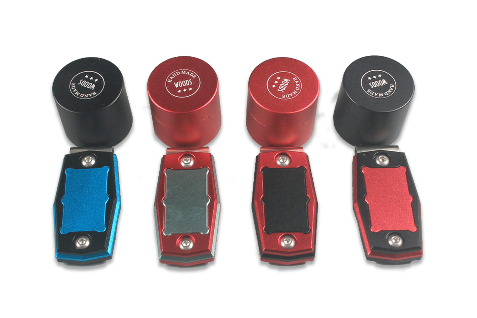 HQ aluminium alloy magnetic snooker / pool cue chalk holder with belt clip