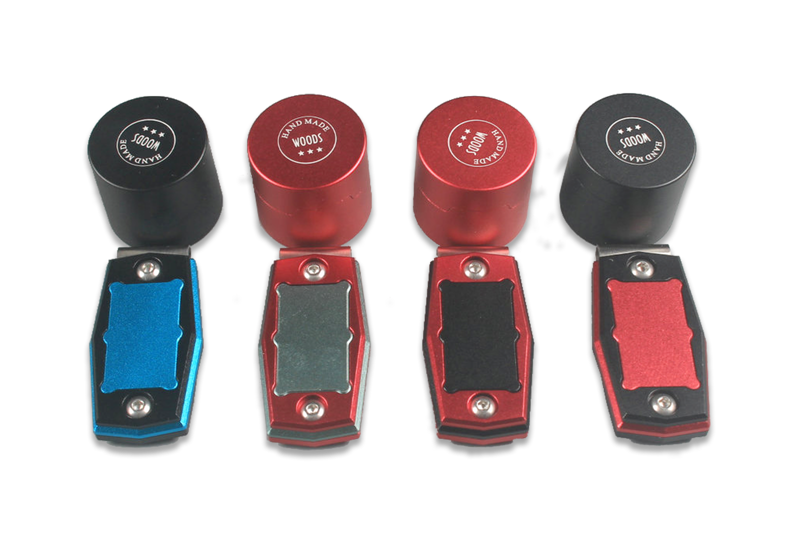 HQ aluminium alloy magnetic snooker / pool cue chalk holder with belt clip