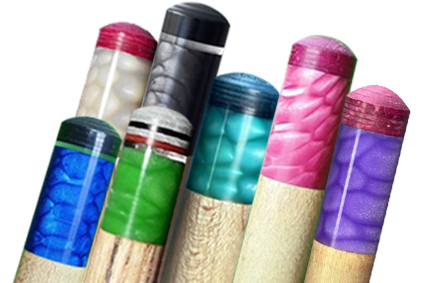 Colorful Ferrule Juma Zuma Dragon scale Carom Billiard Pool Cue 14 X25mm WOODS CUES