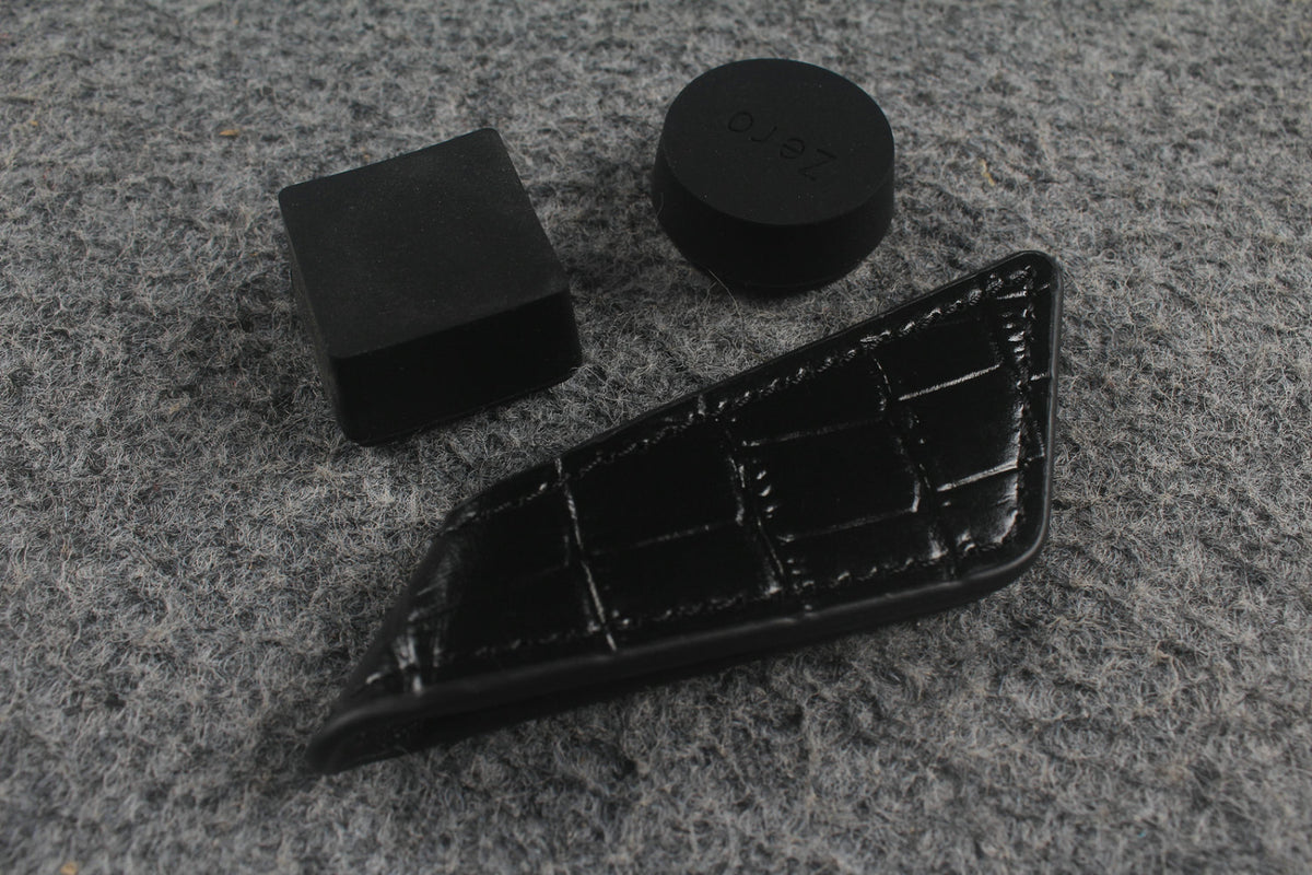 Genuine Leather Magnetic Chalk Holder — Trapezoid Shape, Dual-Side Strong Magnet, Multi-Color