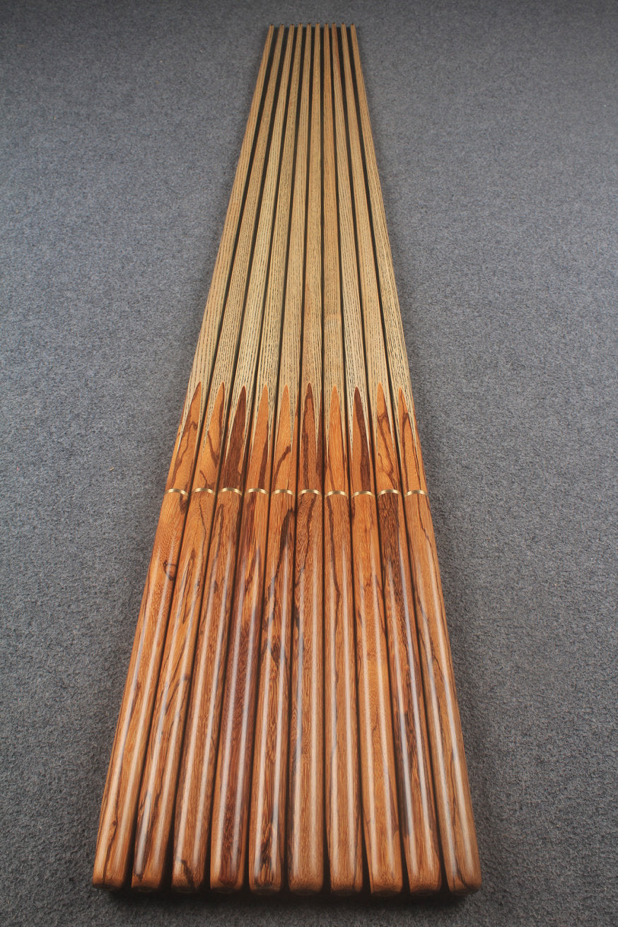 3/4 ash  Marblewood  english pool cue 8.5mm