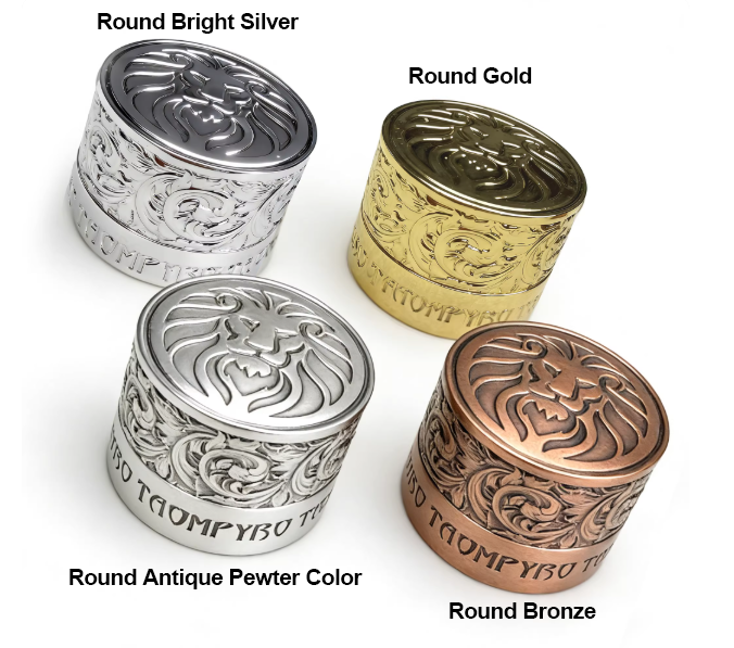 Lion Metal Billiards Chalk Holder - Magnetic Pool Cue Chalk Clip WOODS CUES
