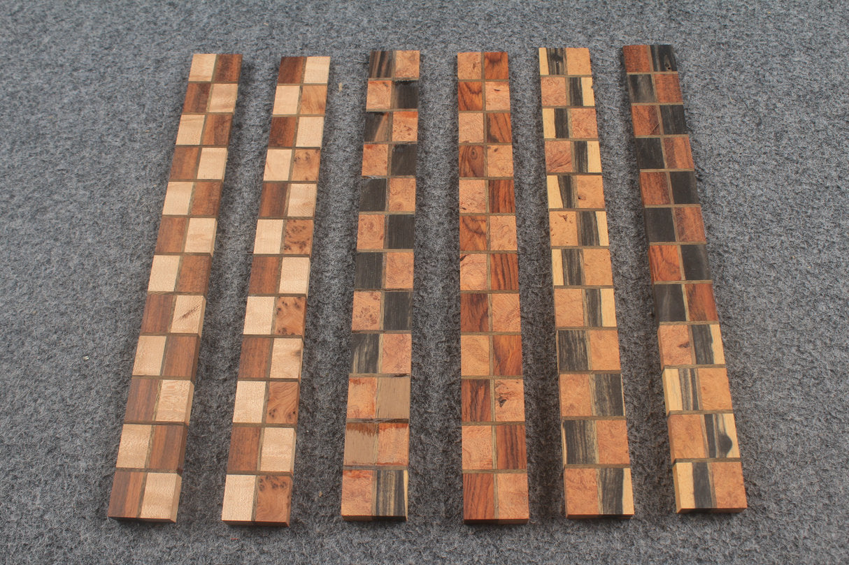 Premium Handcrafted Mosaic Splice Blank for Snooker Cue Making