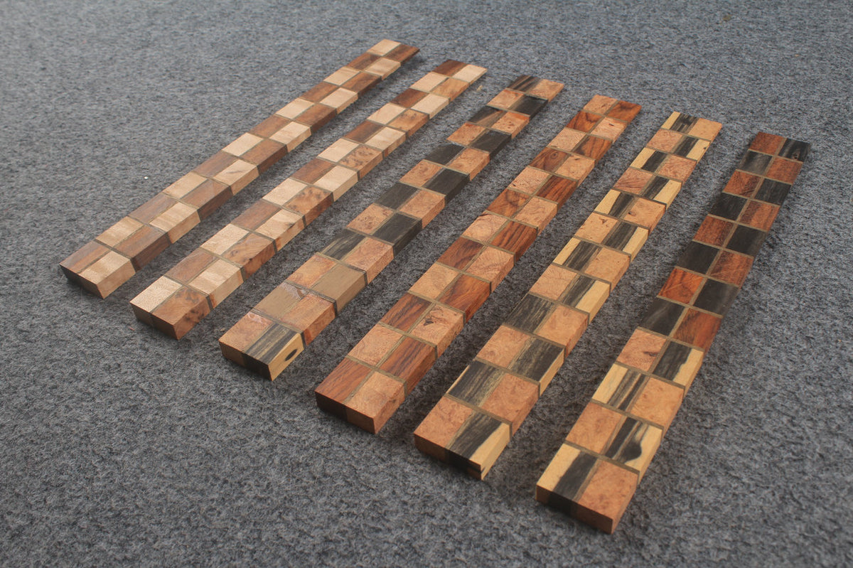 Premium Handcrafted Mosaic Splice Blank for Snooker Cue Making