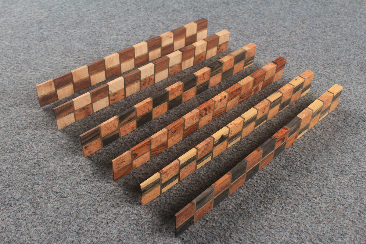 Premium Handcrafted Mosaic Splice Blank for Snooker Cue Making
