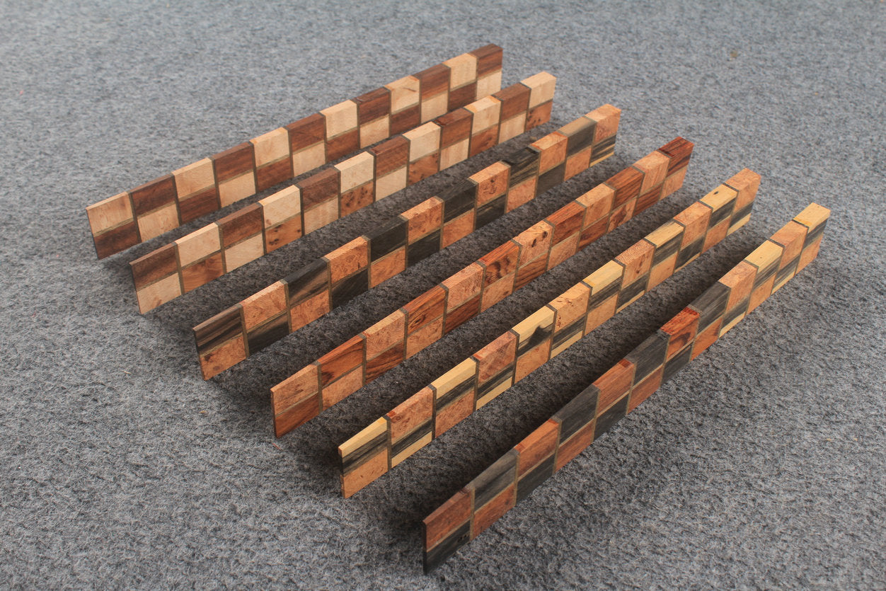 Premium Handcrafted Mosaic Splice Blank for Snooker Cue Making