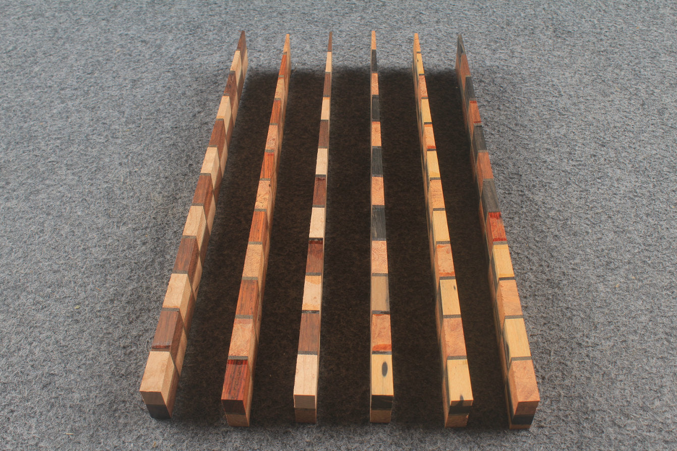 Premium Handcrafted Mosaic Splice Blank for Snooker Cue Making