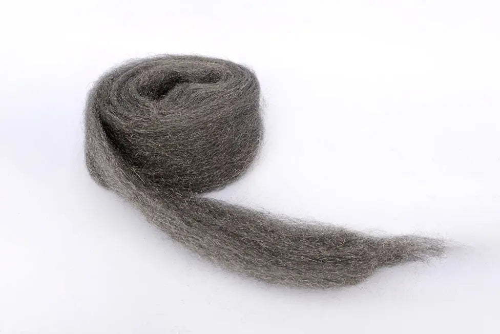 snooker/pool cue steel cotton polishing brush, gray