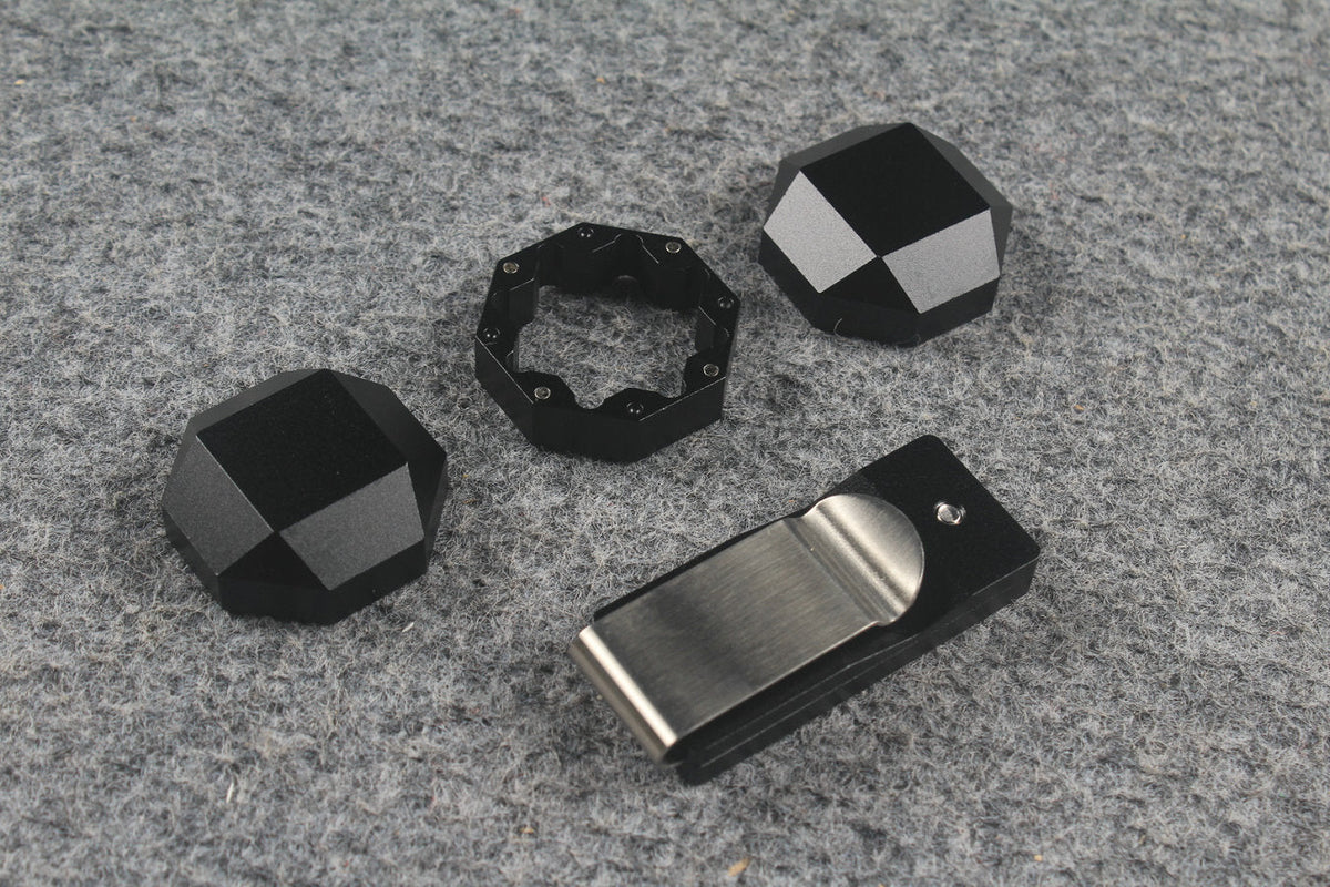 Aluminum Alloy Magnetic Chalk Holder - Round & Square  Octagonal Chalk Compatible, Adjustable Multi-Layer Octagonal WOODS CUES