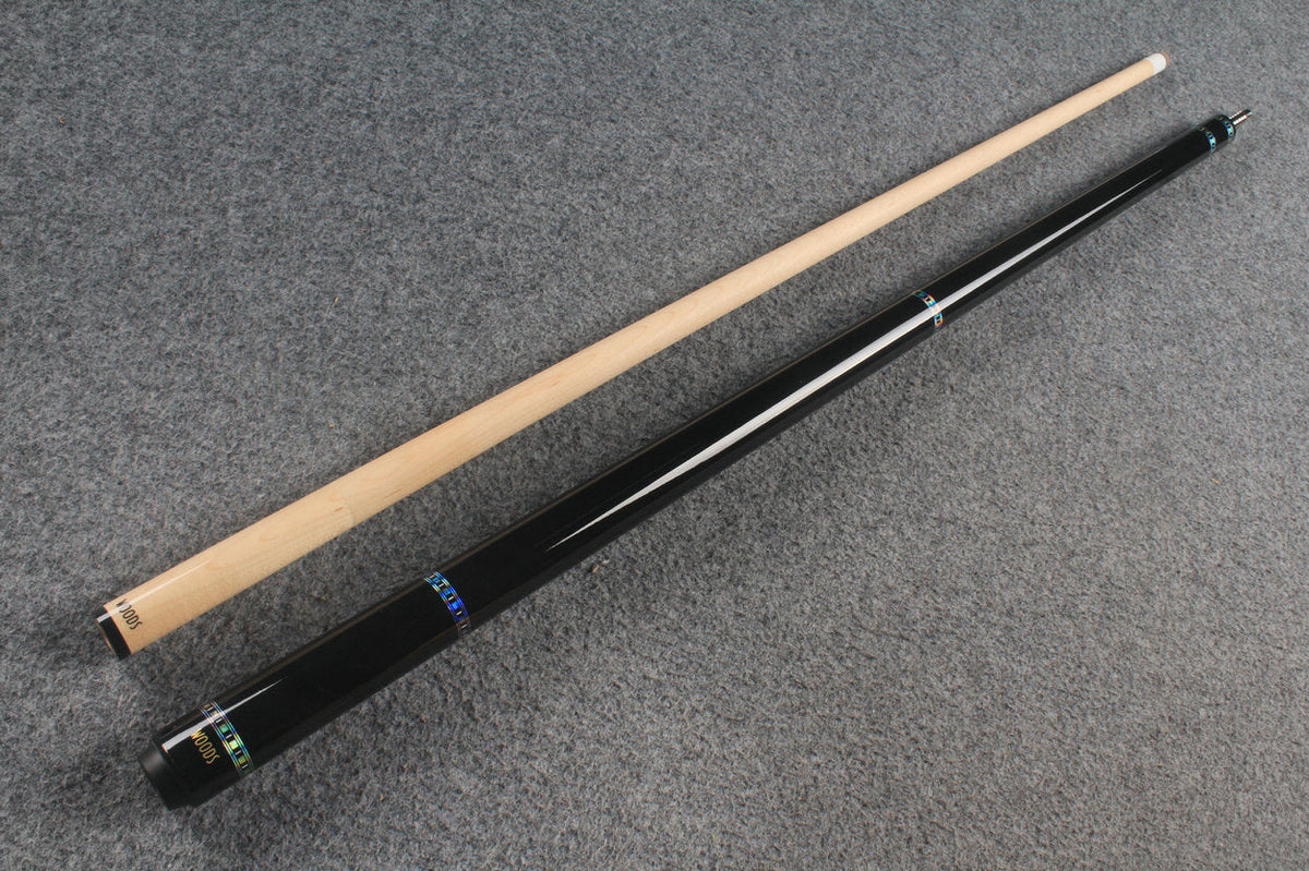 two piece maple shaft billiards cue pool cue stick WOODS CUES