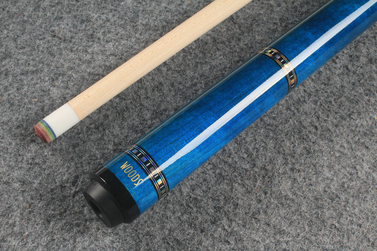 two piece maple shaft billiards cue pool cue stick WOODS CUES