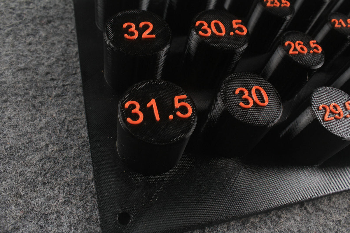 Collet Collar Storage Board | Organiser for Cue Tip Repair Lathe Collets WOODS CUES