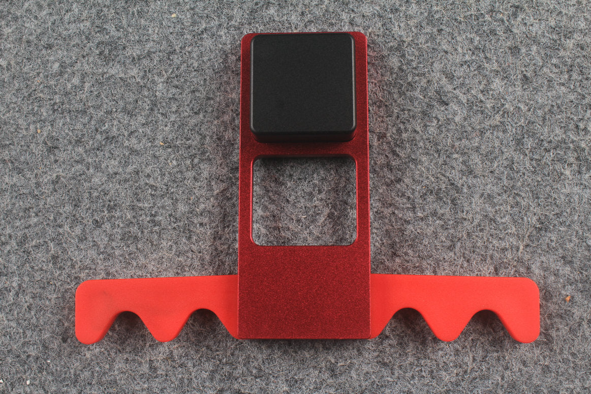 Portable 4-Slot Aluminum Billiard Cue Rest (Standard Red)