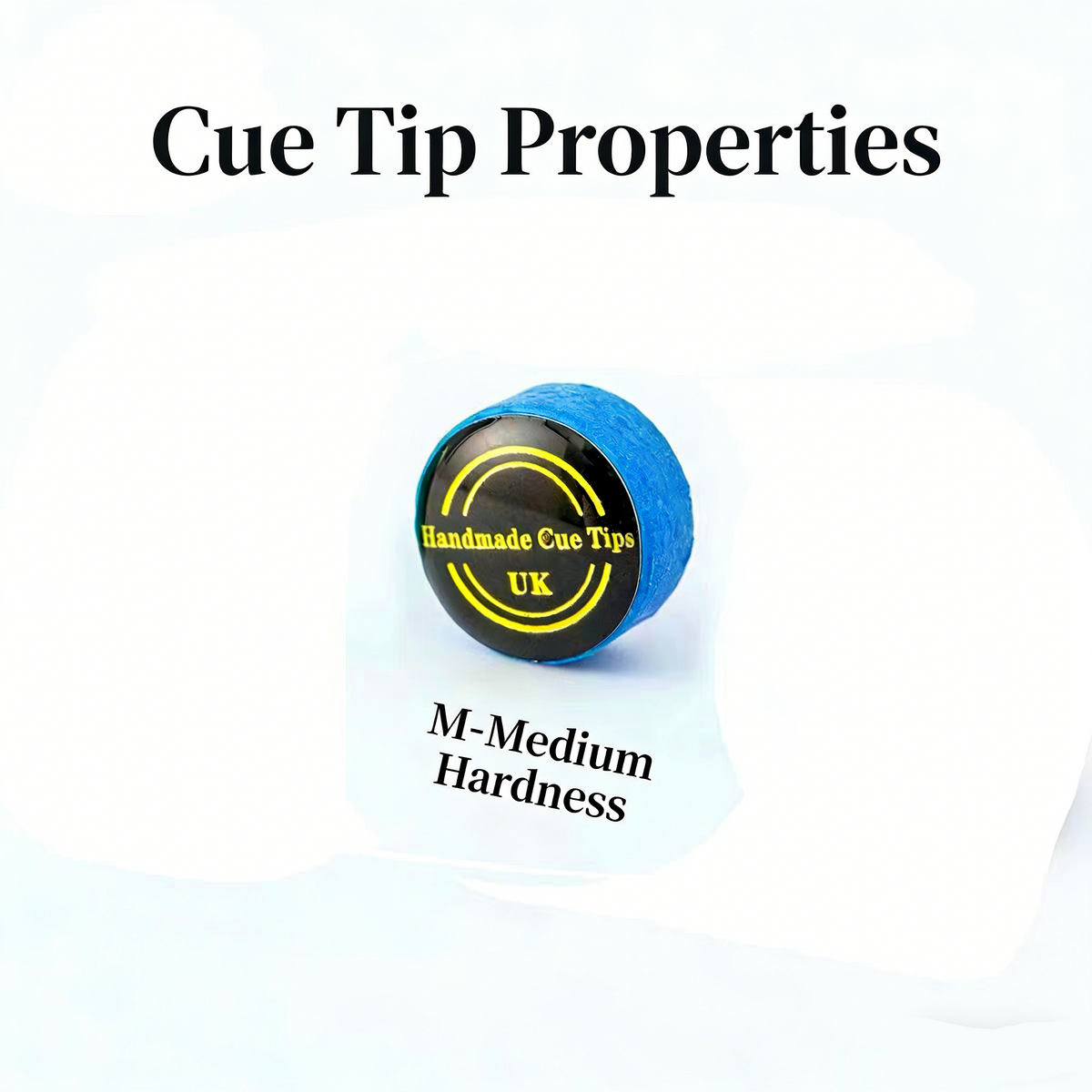 11mm Handcrafted Snooker Cue Tip - Premium British Leather for Pro Small Tip Cues