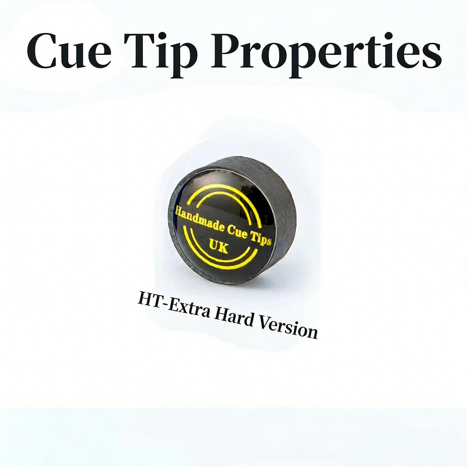 11mm Handcrafted Snooker Cue Tip - Premium British Leather for Pro Small Tip Cues