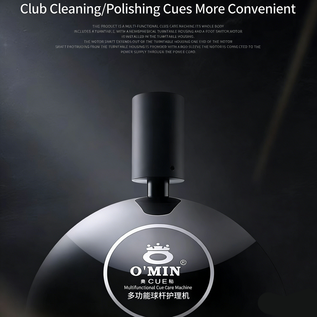 Cue Maintenance Machine - Professional Pool Cue Polishing, Sanding & Refinishing Tool WOODS CUES