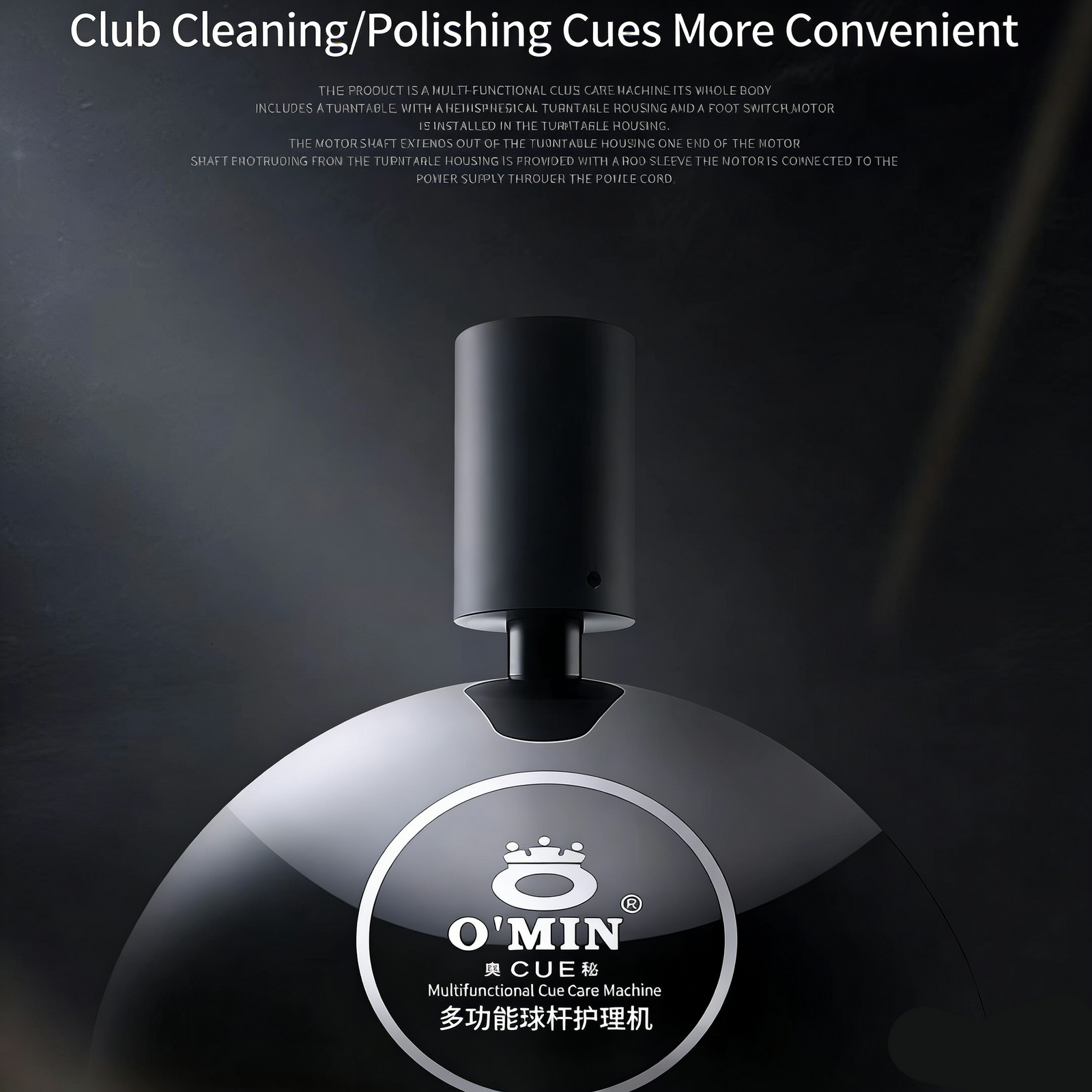 Cue Maintenance Machine - Professional Pool Cue Polishing, Sanding & Refinishing Tool