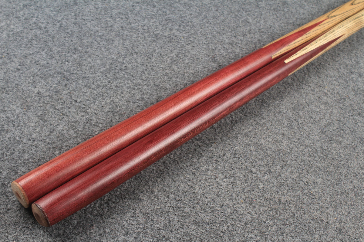 1 piece ash club cues Purpleheart wood butt WOODS CUES