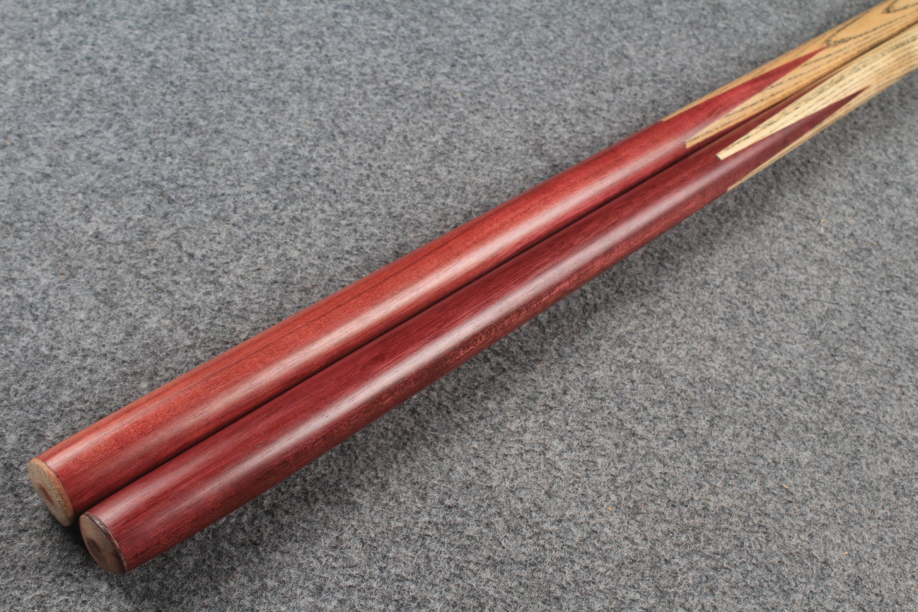 1 piece ash club cues Purpleheart wood butt WOODS CUES