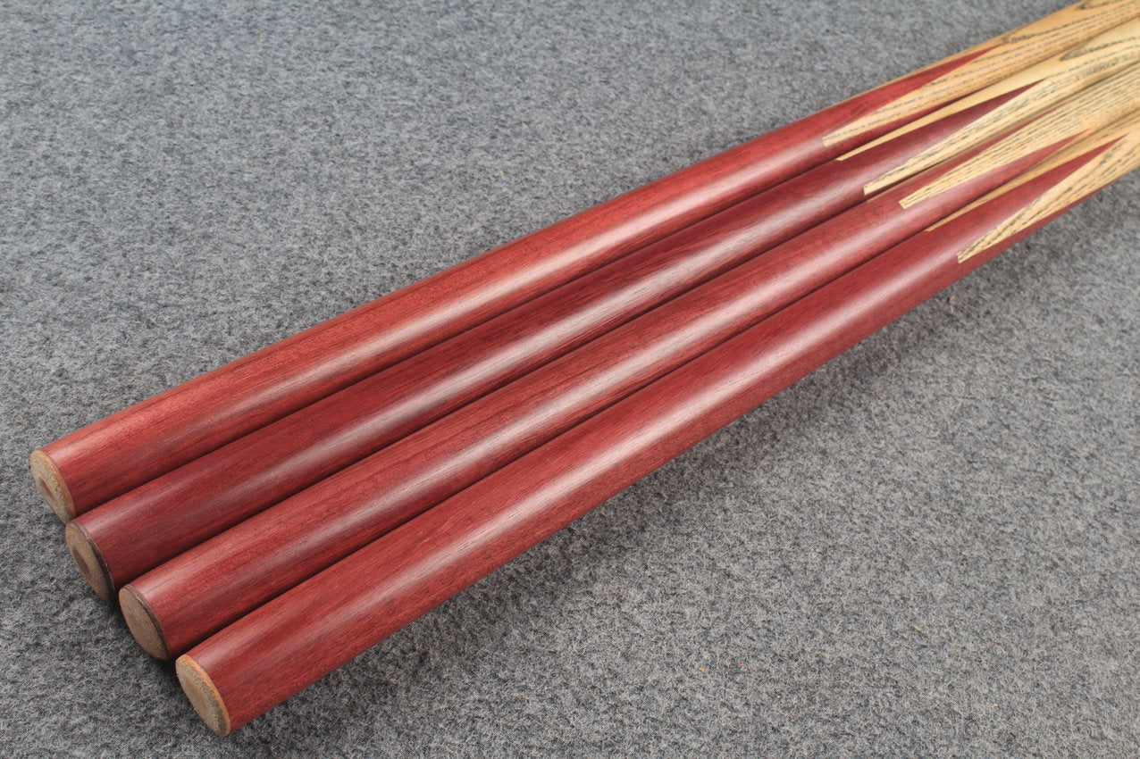 1 piece ash club cues Purpleheart wood butt WOODS CUES