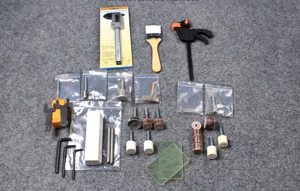 accessories for the snooker and pool cue tip repair & maintenance lathe