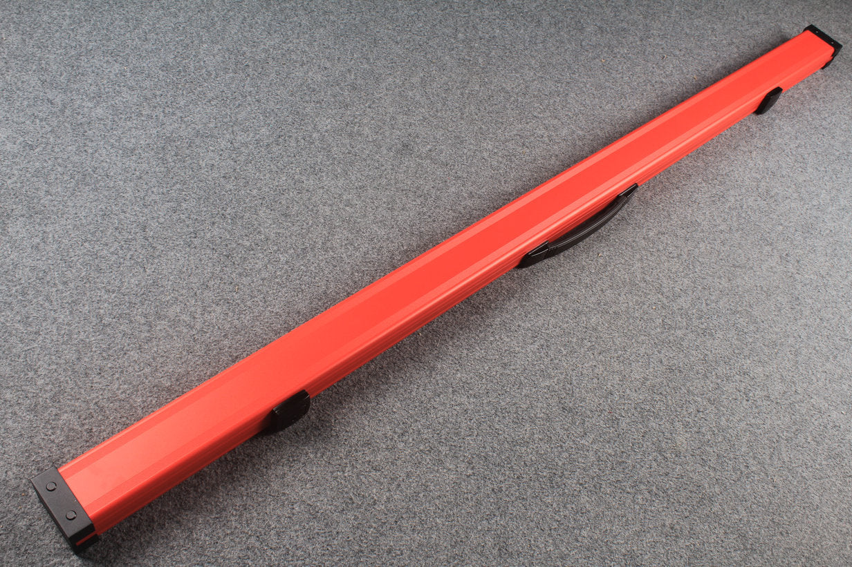one piece aluminium lockable cue case – 2 Slots（chalk area inside）