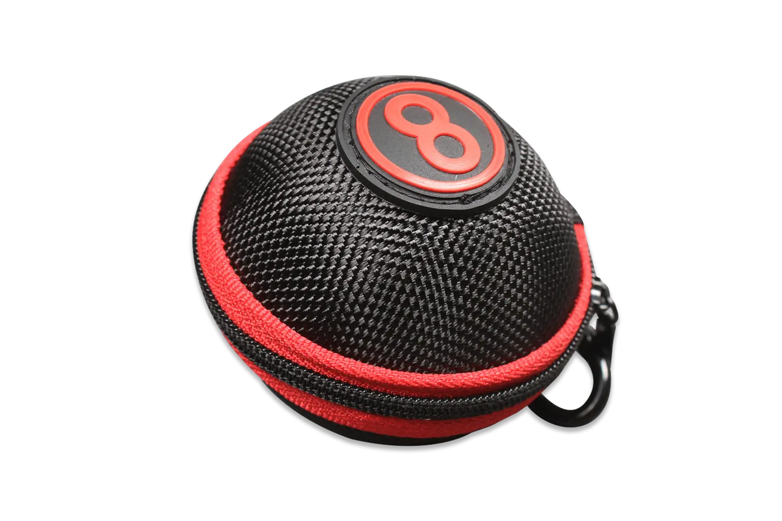 Red/Black - Clip-on Cue Ball Case WOODS CUES