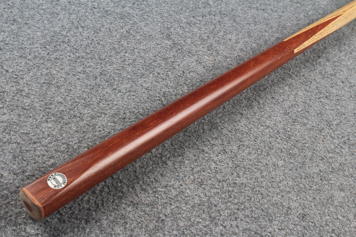 1 piece ash club cues Red iron wood butt WOODS CUES